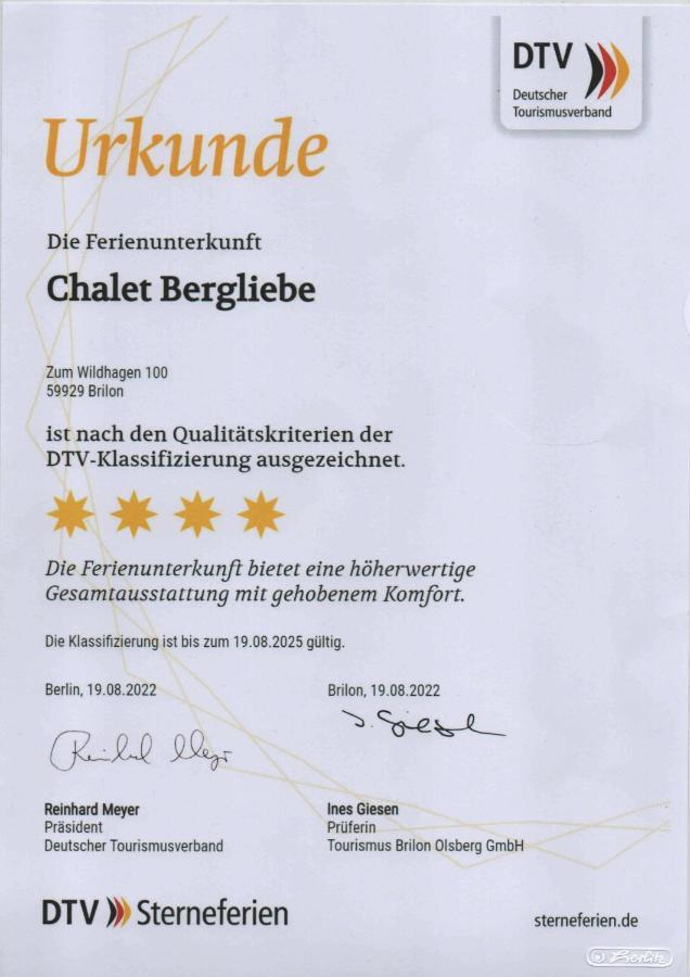 Chalet Bergliebe Brilon Dış mekan fotoğraf